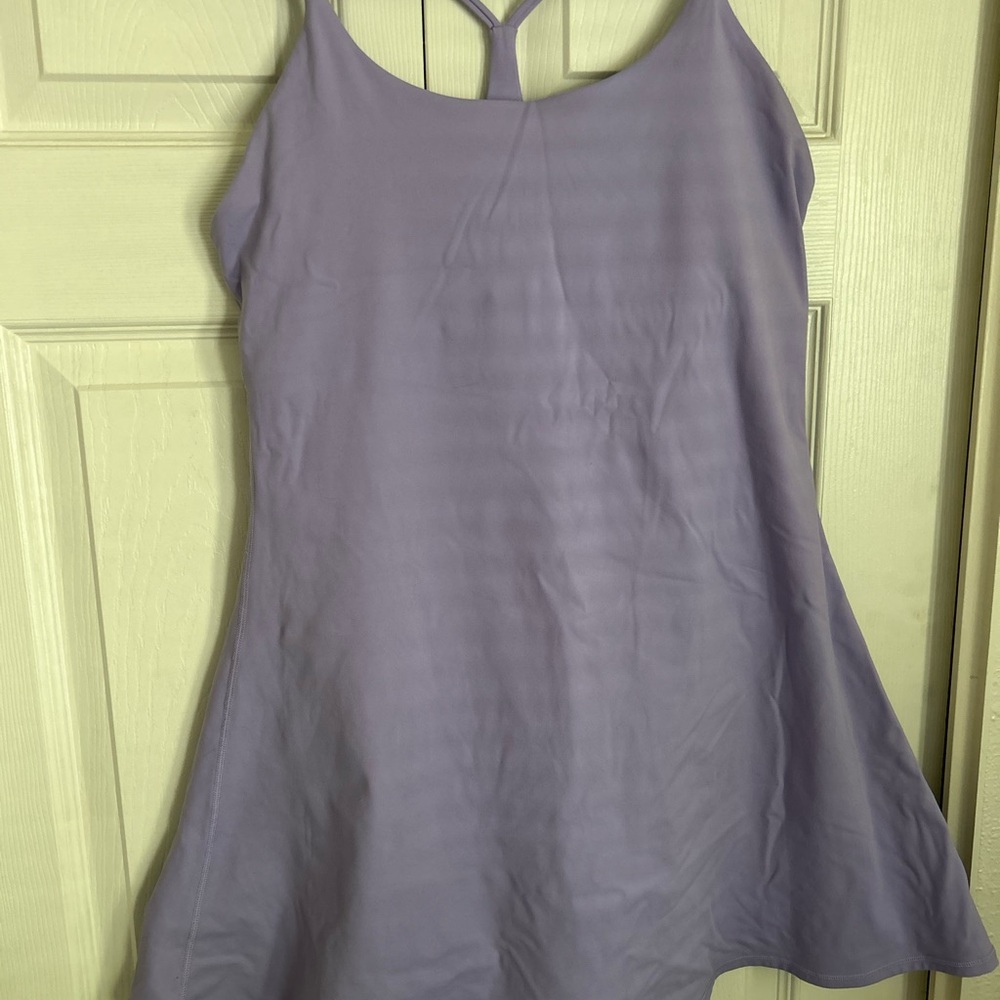 Lavender Athletic Dress with built in shorts